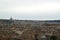 View of Rome from monument of Vittorio Emanuele Vittoriano observation deck. Rome cityscape from viewpoint. Travel photography