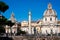 A view of Rome old town from the Trajan`s Forum, Rome, Italy