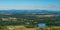 View from Ronov castle ruins neat Blizevedly village in northwest part of CHKO Kokorinsko in Czech republic