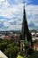 View from the roof  of Church of Sts. Olha and Elizabeth, Lviv. One of the NEO GOTHIC-Style Churches in Ukraine