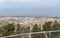 View from the roof of a mosque standing on the tomb of the prophet Samuel on Mount Joy, on the nearby areas of Jerusalem