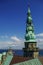 View from roof of renaissance castle Kronborg to Helsingborg cit