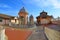 View on the roof of St. Peter`s Cathedral, Rome