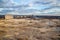 View from the roof to the wasteland - the site of future construction, a reservoir and modern houses