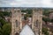 View from the roof York Minster Cathedral, Great Britain