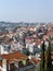 View on the roofs of the center of Lisbon city