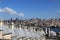 View of the roofs of the Eastern Baths Hamam from the observation deck of the Suleymaniye Mosque