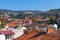 View of the roofs of the historic district of Sarajevo. Bosnia and Herzegovina