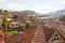 View of the roofs of the historic district of Sarajevo. Bosnia and Herzegovina