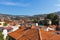 View of the roofs of the historic district of Sarajevo. Bosnia and Herzegovina