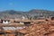 View of the roofs of the houses colonial Cuzco