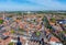 View of the roofs of the houses of Delft, Netherlands