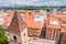 View on roofs in Kosice from St. Elisabeth cathedral