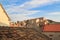 view of the roofs of the magnificent old town of Dubrovnik from