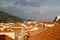 view of the roofs of the magnificent old town of Dubrovnik from