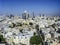 View on roofs of old Tel-Aviv (Israel) on the modern buildings b