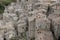 View of the roofs of Sorano, Tuscany