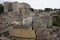 View of the roofs of Sorano, Tuscany