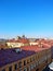 View of the roofs of St. Petersburg and the dome of St. Isaac `s Cathedral