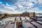 View of rooftop decks and Bond Street Wharf, in Baltimore, Maryland