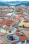 View of the rooftops and city of Cuenca, Ecuador