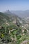 View of Roque Bentayga and La Culata Tejeda, Gran Canaria, Spain