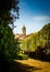 View from the rose garden in San quirico d`orcia in Italy