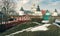 View of the Rostov Veliky Kremlin from the city rampart