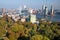 View of Rotterdam city and park from Euromast