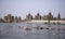 View on the royal chhattris along the betwa river