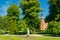 View of royal Gripsholms castle in Mariefred, Sweden