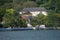 View of the Royal Palace from the lake. Kandy, Sri Lanka