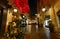 View of Royal Village decorated for Christmas 2021 . Royal Village located near Madeleine in 8th district. This passage is very