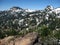 View of Rugged Mountains in Lassen Volcanic National Park