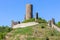 View at the ruin castle Monreal or Philippsburg in Monreal, Eifel