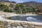 View of the Ruin`s beach near Aliki in Thasos