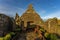 View of the ruins of the 13th century Dunnottar Castle, Stonehaven, Scotland