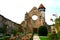 View of ruins of Carta medieval monastery near Sibiu, Transilvania