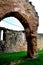 View of ruins of Carta medieval monastery near Sibiu, Transilvania