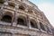 View of ruins of Colloseum, Rome, Italy