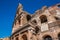 View of ruins of Colloseum, Rome, Italy