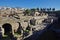 View of the ruins of Ercolano, destroyed by the Vesuvius.