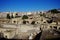 View of the ruins of Ercolano, destroyed by the Vesuvius.