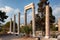 View of the ruins of the historic city of Byblos.