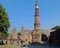 View of ruins of the historical complex Qutub Minar