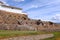 View of the ruins of the Inca temple of Chinchero in Cusco