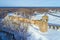 View of the ruins of the Koporye fortress, Leningrad Region, Russia