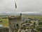 A view of the ruins of an old castle Harlech-Wales,historic buildings,nice colored