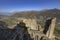 View the ruins of The Sacra of San Michele and the magnificent view on the Susa Valley , province of Turin, Piedmont, Italy