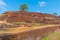 View of the ruins of Sigiriya rock fortress at Sri Lanka